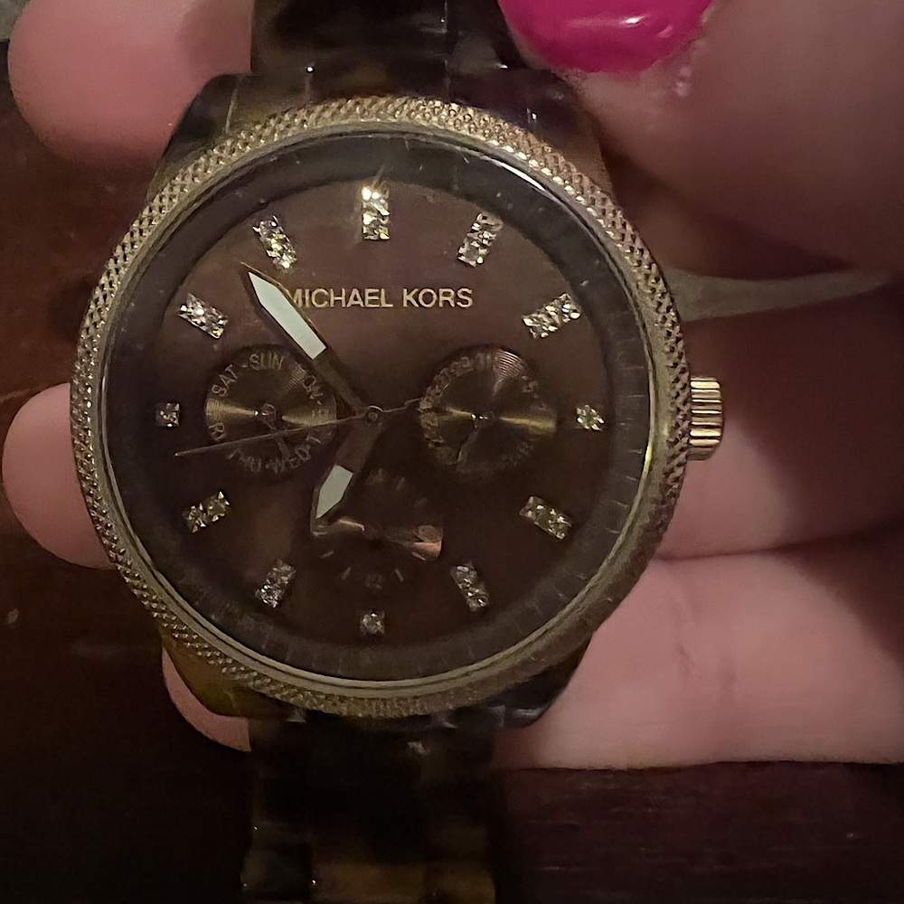 Michael Kors Tortise Clasp Watch